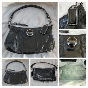 Coach Penelope Demi Bag Black Patent Leather